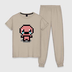 Пижама хлопковая женская Pixel isaac, цвет: миндальный