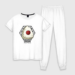Пижама хлопковая женская Onigiri Tohru Honda, цвет: белый