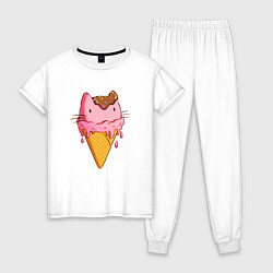 Женская пижама Cat Ice Cream