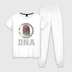Пижама хлопковая женская Беларусь в ДНК, цвет: белый