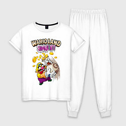 Пижама хлопковая женская Wario, цвет: белый