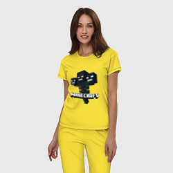 Пижама хлопковая женская Визер Иссушитель Майнкрафт, цвет: желтый — фото 2