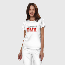 Пижама хлопковая женская Peace DMX, цвет: белый — фото 2