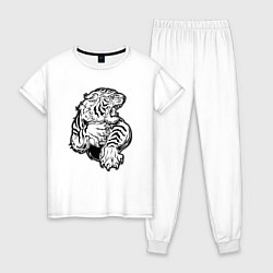 Женская пижама Белый Тигр
