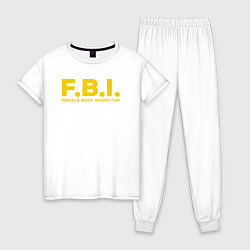 Женская пижама FBI Женского тела инспектор