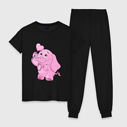Женская пижама Розовый слонёнок