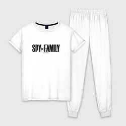 Пижама хлопковая женская Spy x Family Logo, цвет: белый