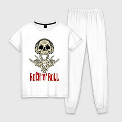 Женская пижама Rock n Roll Skull