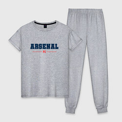 Пижама хлопковая женская Arsenal FC Classic, цвет: меланж