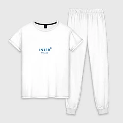 Пижама хлопковая женская FC Inter - Target 202223, цвет: белый