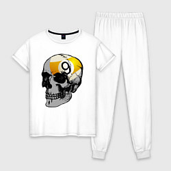Женская пижама Бильярдный череп