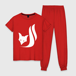 Женская пижама Лиса схематичное лого