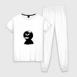 Пижама хлопковая женская Mini Femto, цвет: белый