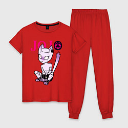Пижама хлопковая женская Killer Queen - joke, цвет: красный