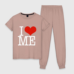 Женская пижама I love me