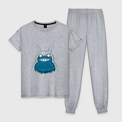 Пижама хлопковая женская Totoro Darko, цвет: меланж