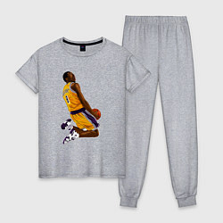 Пижама хлопковая женская Kobe dunk, цвет: меланж