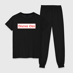Пижама хлопковая женская Divine Orb дроп в Path of Exile, цвет: черный