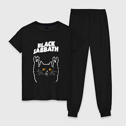 Женская пижама Black Sabbath rock cat
