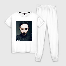 Женская пижама Marilyn Manson фотопортрет