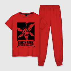 Пижама хлопковая женская LP Hybrid Theory, цвет: красный
