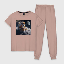 Женская пижама Тигр астронавт
