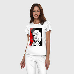 Пижама хлопковая женская Эрнесто Че - Гевара, цвет: белый — фото 2