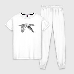 Женская пижама Гусь в полёте