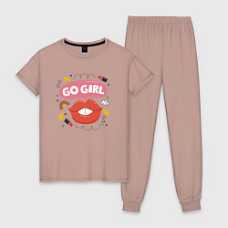 Женская пижама Go girl lips