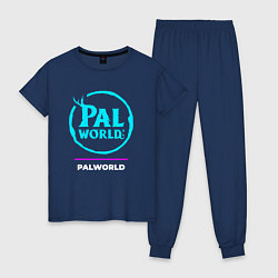 Женская пижама Символ Palworld в неоновых цветах