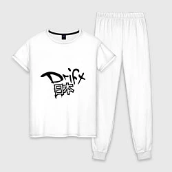 Пижама хлопковая женская Drift - Япония, цвет: белый
