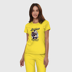 Пижама хлопковая женская Вершина мечты, цвет: желтый — фото 2