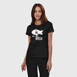 Пижама хлопковая женская Бумажный дом - мы вернулись, цвет: черный — фото 2