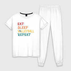 Женская пижама Eat sleep volley
