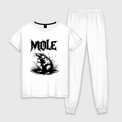 Женская пижама Крот в ярости