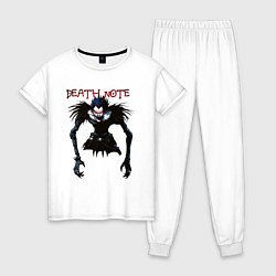 Пижама хлопковая женская Death Note Ryuk - светлый, цвет: белый
