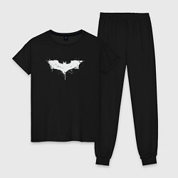 Пижама хлопковая женская Dark knight, цвет: черный