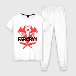 Пижама хлопковая женская Far Cry 4, цвет: белый