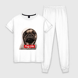 Женская пижама Pug life