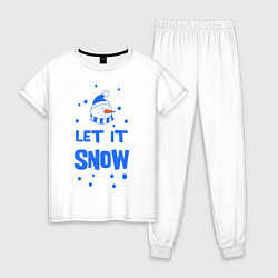Женская пижама Снеговик Let it snow