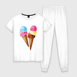 Женская пижама Мороженое
