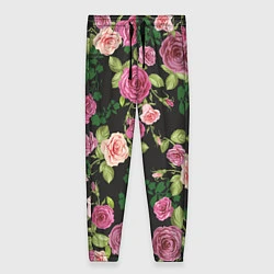 Женские брюки Кусты из роз