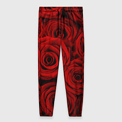 Женские брюки Красные розы
