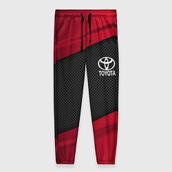 Брюки женские Toyota: Red Sport, цвет: 3D-принт