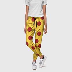 Брюки женские Рай пиццы, цвет: 3D-принт — фото 2