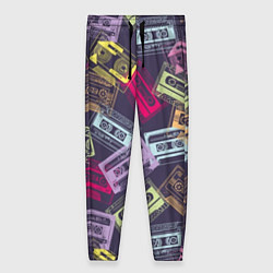 Женские брюки Разноцветные ретро кассеты