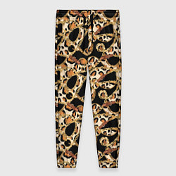 Женские брюки Versace Леопардовая текстура