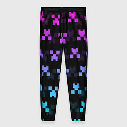 Брюки женские MINECRAFT CREEPER NEON, цвет: 3D-принт