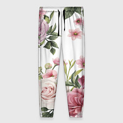 Женские брюки Розовые розы