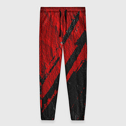 Женские брюки Красное чёрное 3D